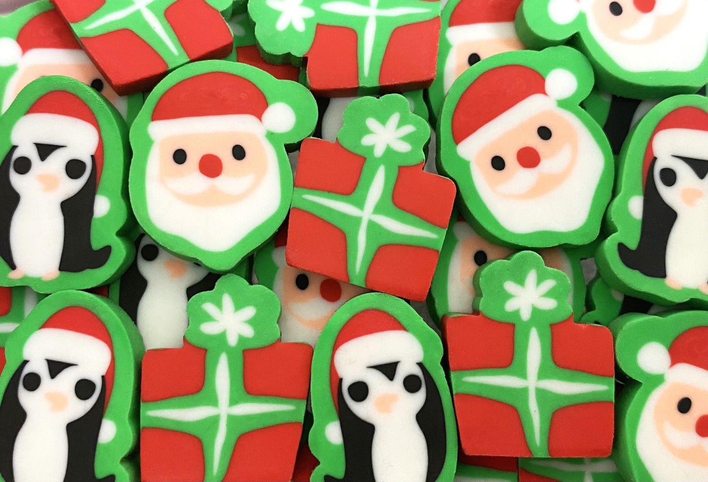 Christmas Winter Holiday Mini Erasers 