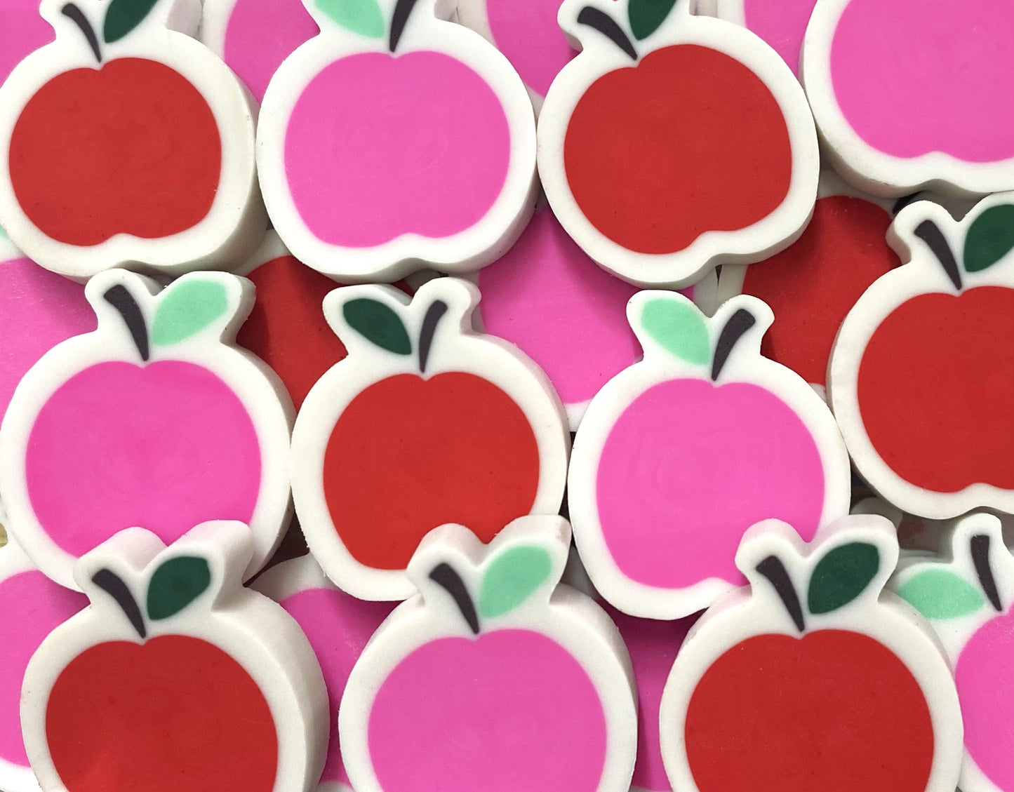 cute teacher apple mini erasers for classroom gifts