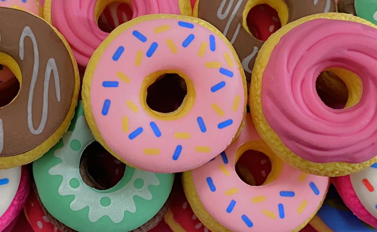 mini donut erasers doughtnut