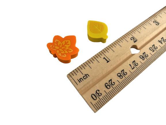 autumn fall leaf erasers