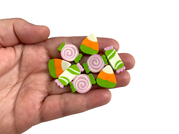halloween candy mini erasers
