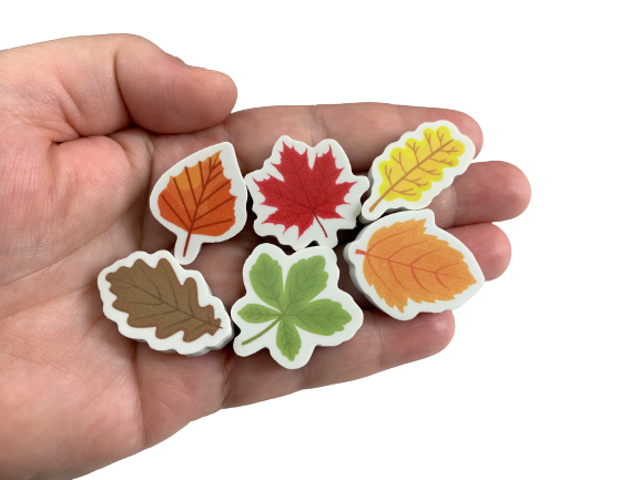 FunErasers-Fall Leaves Mini Erasers for Kids
