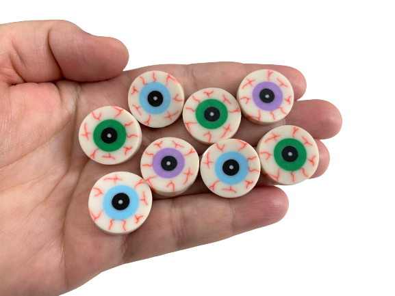 mini eyeball halloween erasers for kids