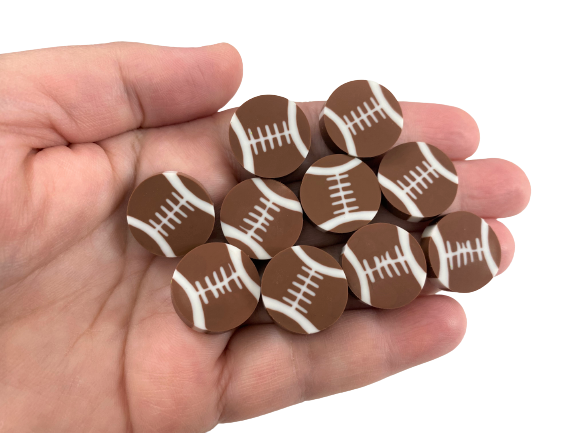 football mini erasers