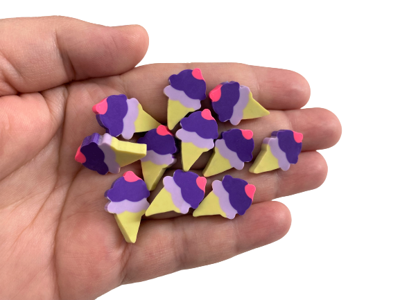 ice cream mini erasers