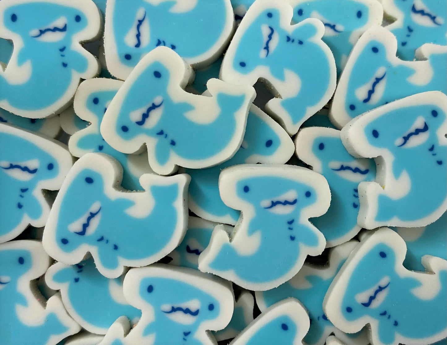 mini hammerhead shark eraser