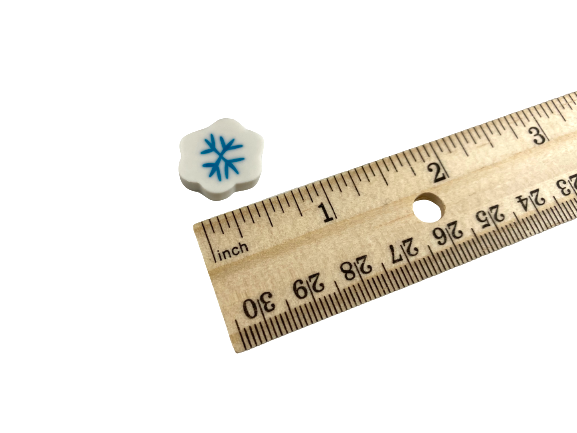 snowflake erasers