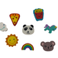 Bulk Mini erasers: Sun, Unicorns, Clouds, Koala, Panda, French Fries, Pizzas