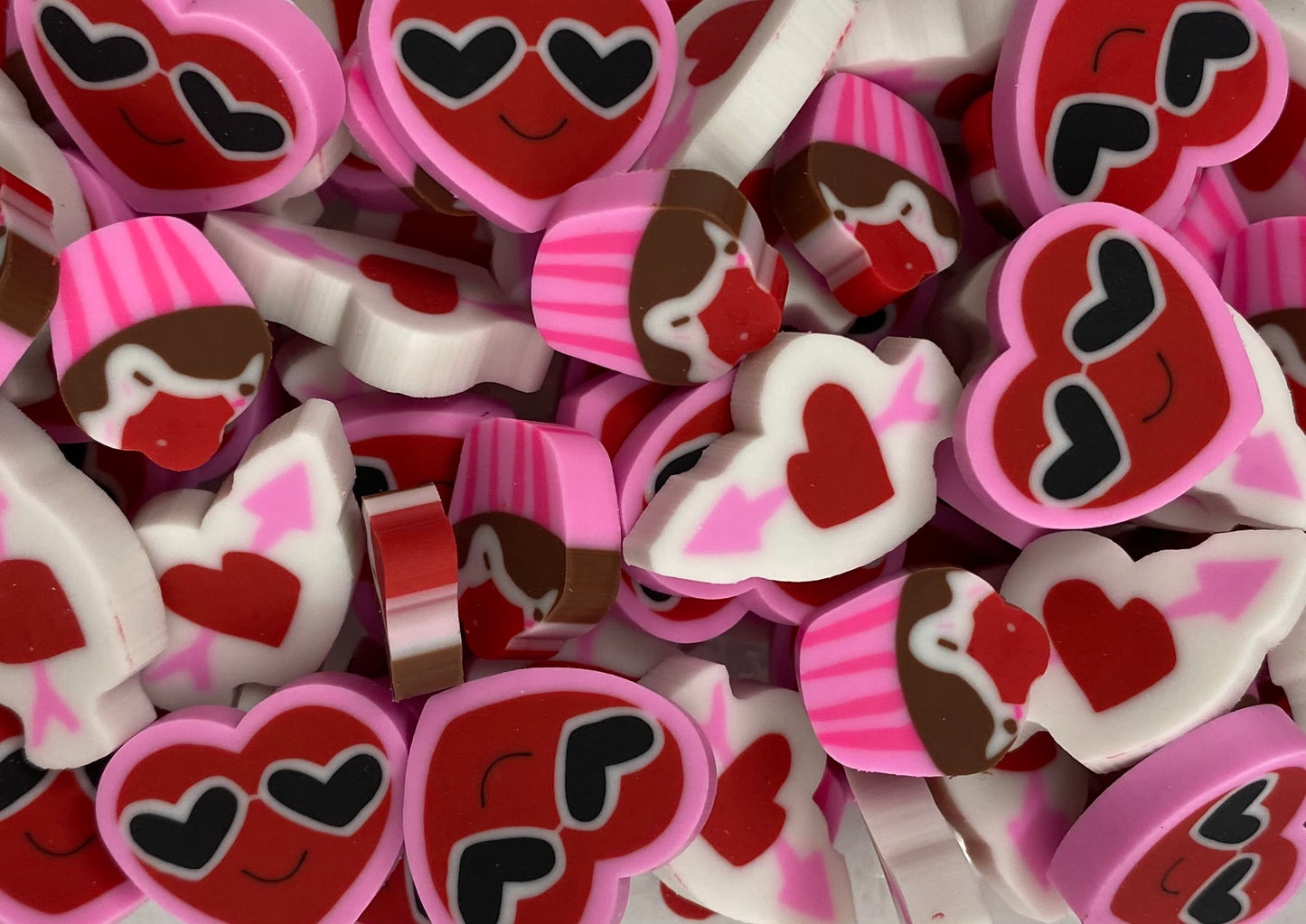 mini valentine erasers
