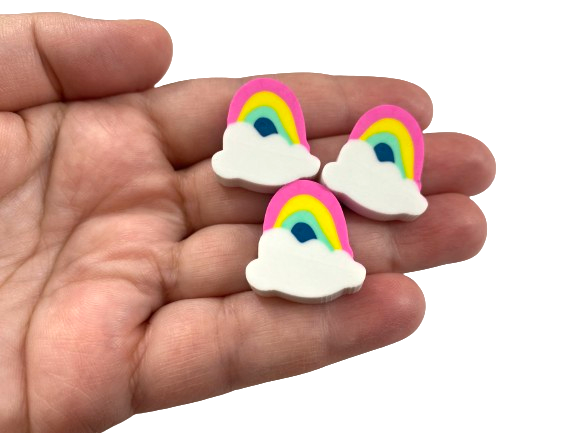 cute rainbow erasers for kids