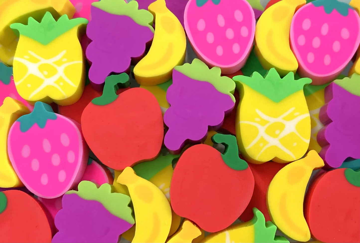 mini fruit erasers for kids