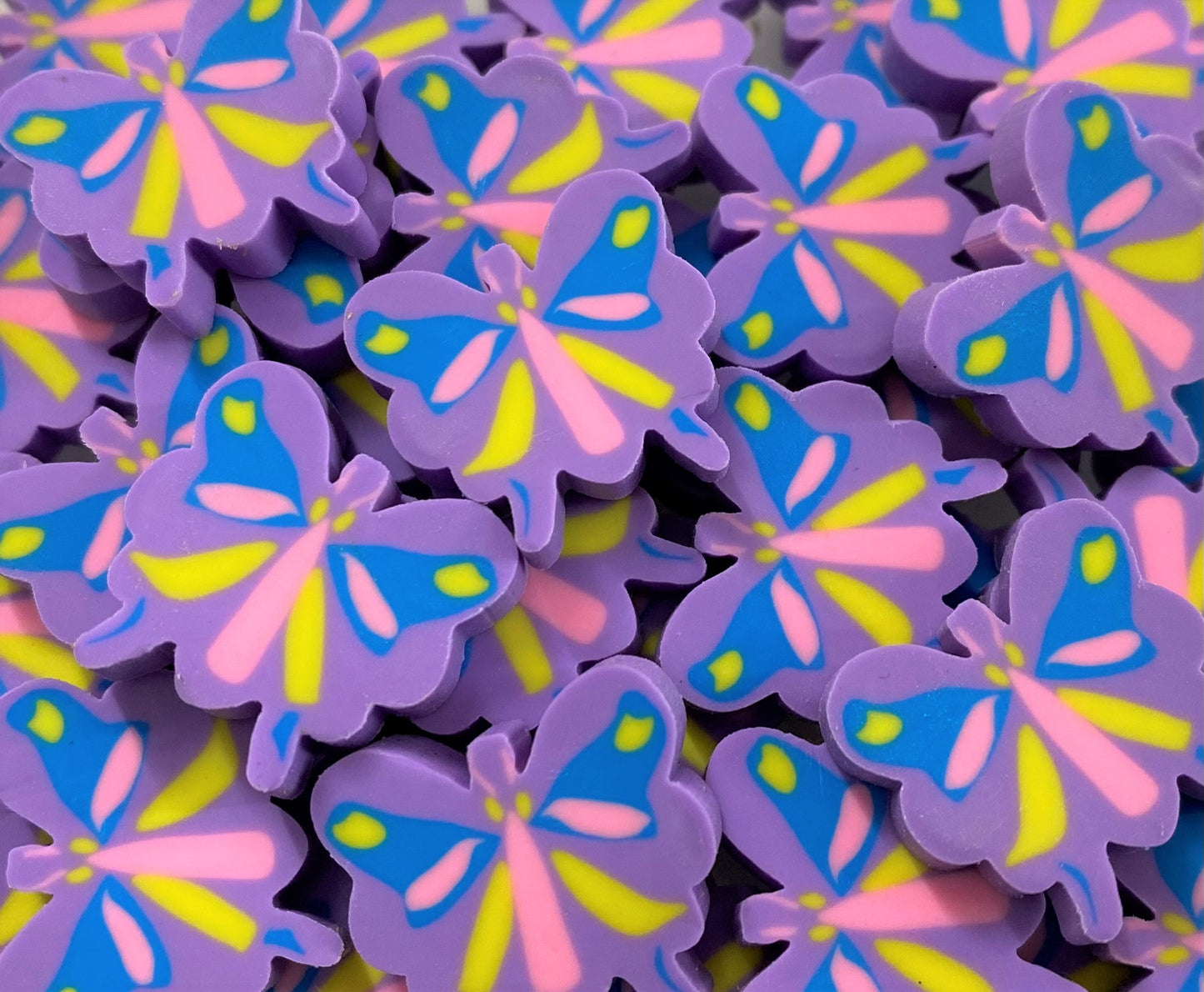 spring butterfly mini erasers