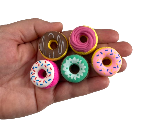 donut mini erasers