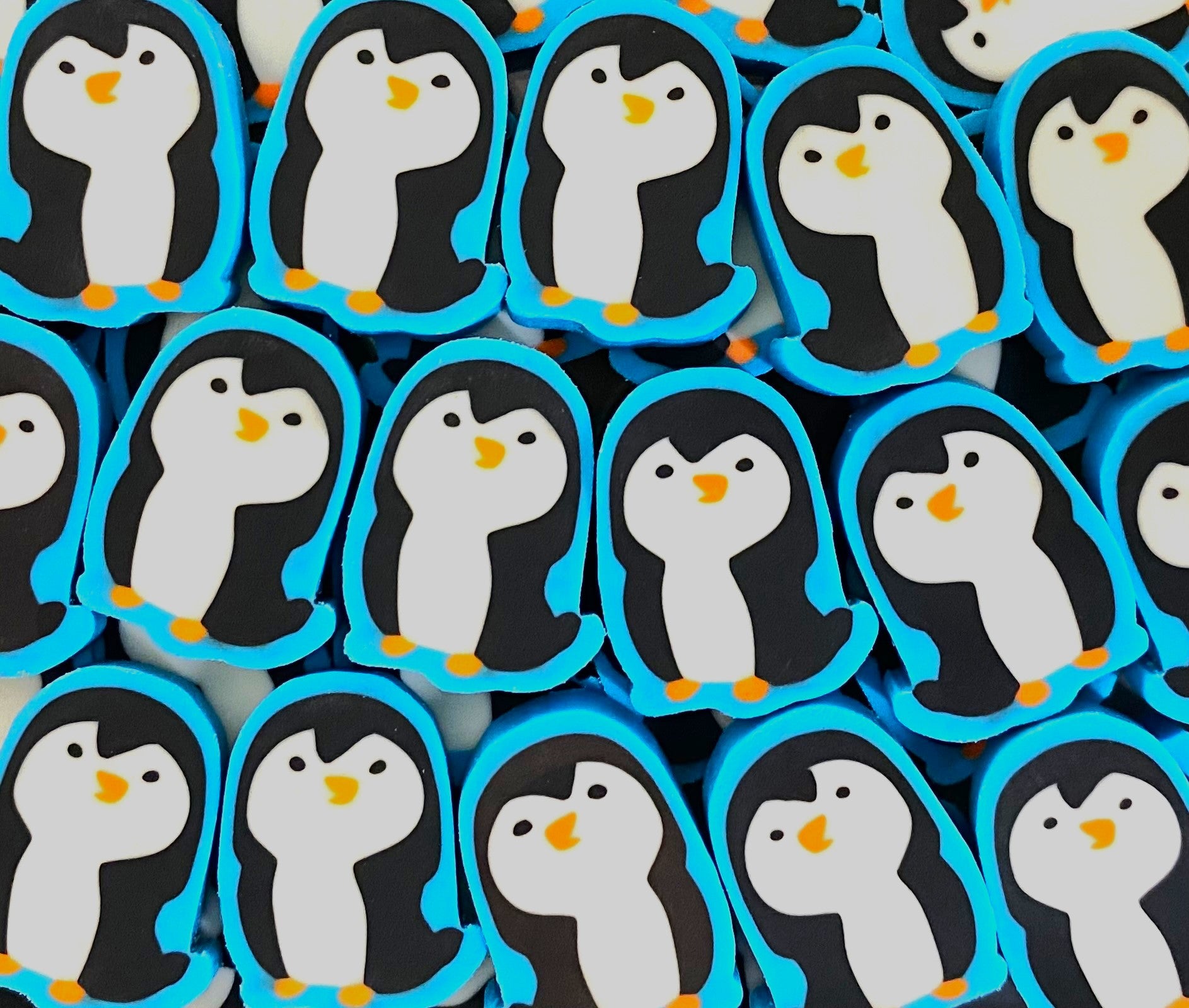 mini penguin erasers