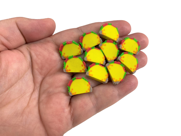 taco mini erasers for kids