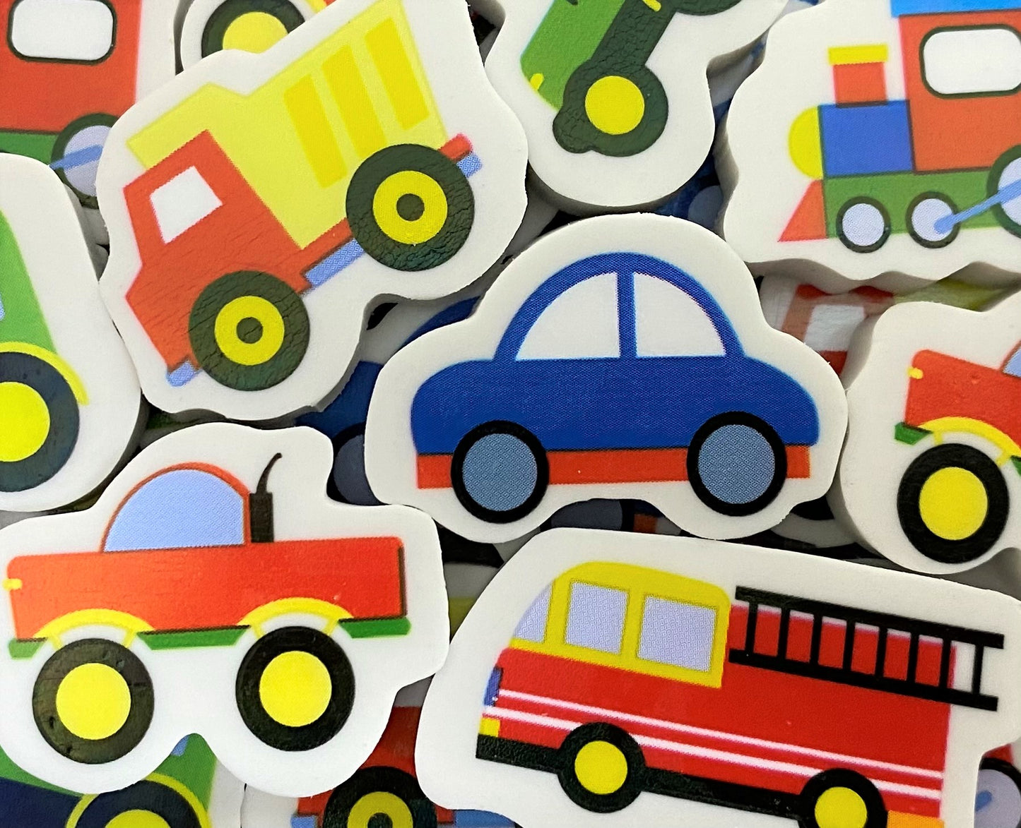 transportation transport vehicle mini erasers for kids