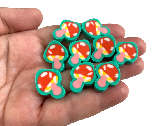 mushroom mini erasers