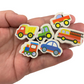 transport vehicle car mini erasers