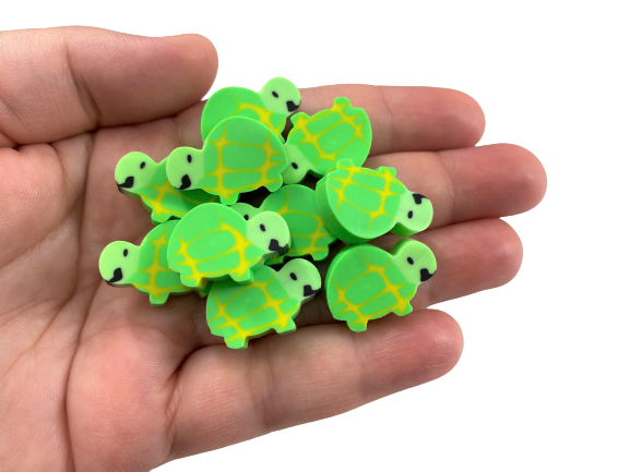 turtle mini erasers