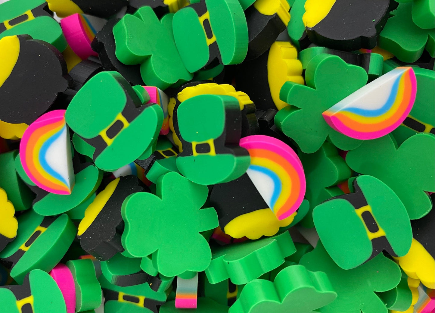 St Patricks Day Mini Erasers for Kids