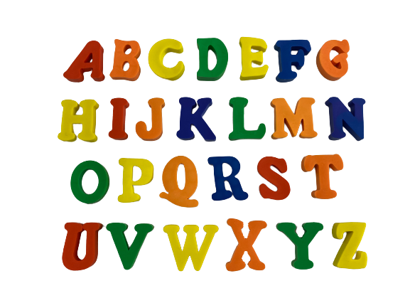 alphabet letter erasers