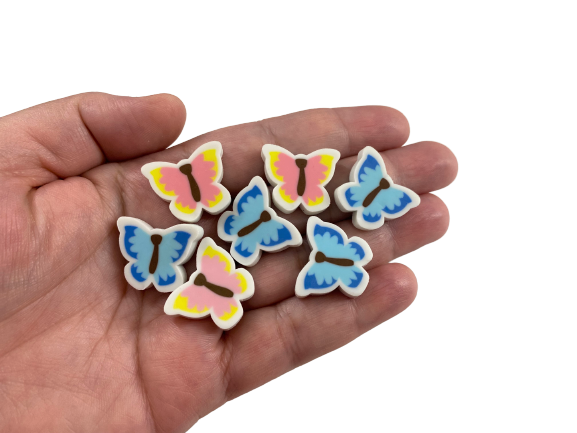 mini butterfly erasers
