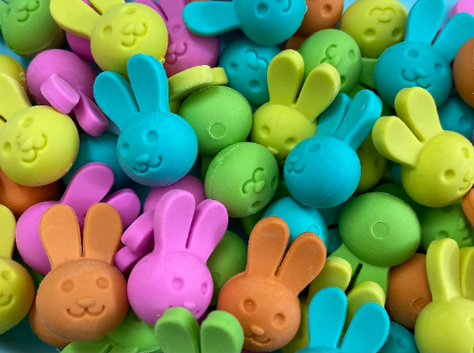 mini easter bunny erasers