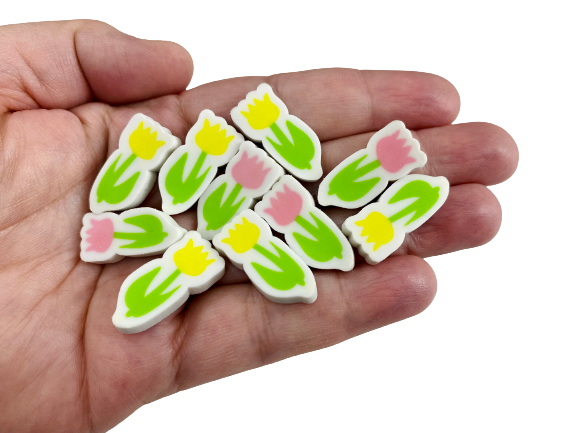 spring mini flower erasers for kids