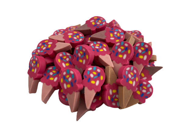 ice cream cone erasers