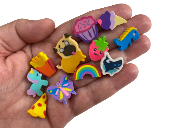 mini erasers for kids