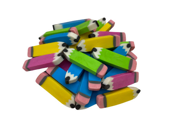 pencil mini erasers
