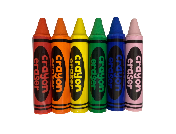 crayon eraser set